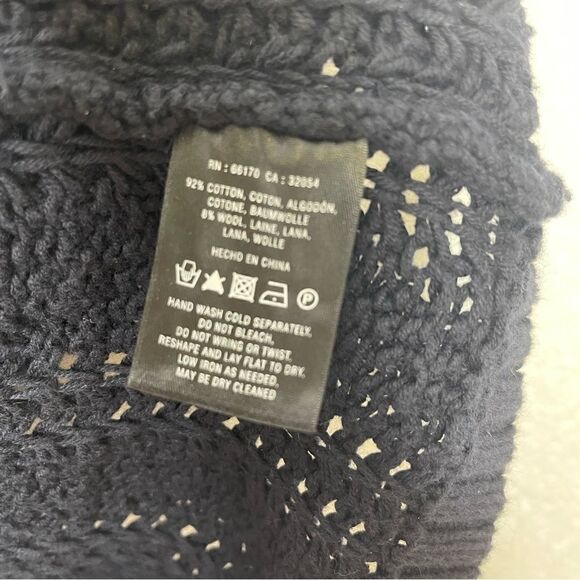 Anthropologie Far Away From Close Knit Sweater Dress Navy S - Picture 4 of 6